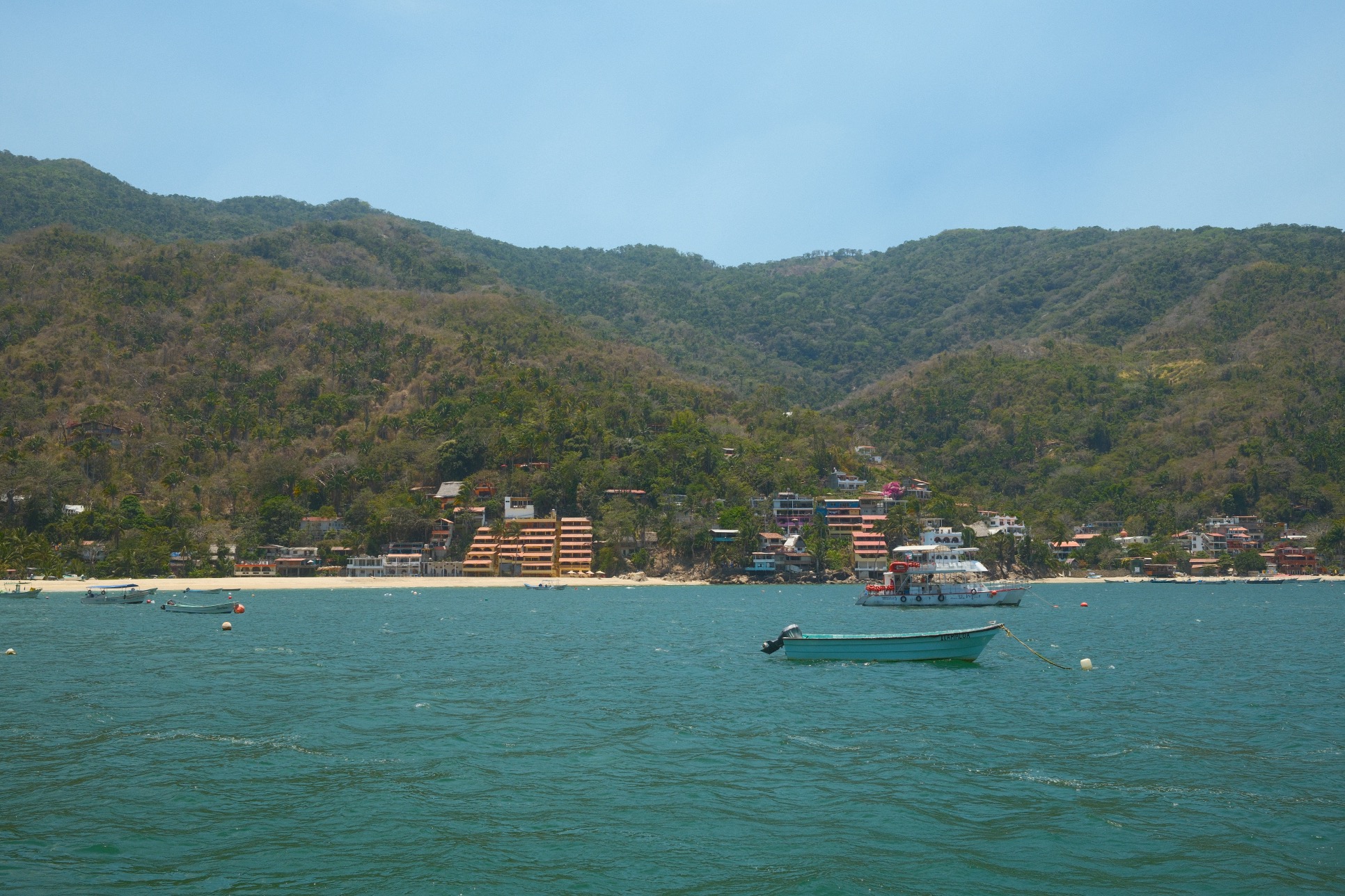 A photo of Yelapa's cove